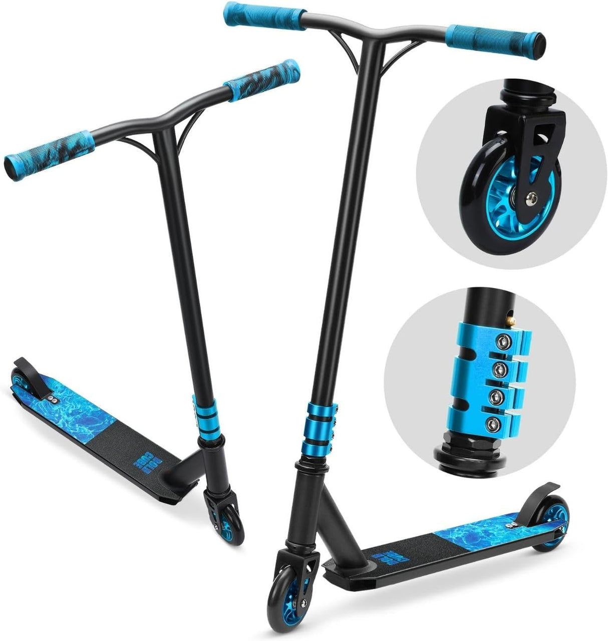 Cyan - Deluxe Stunt Scooter