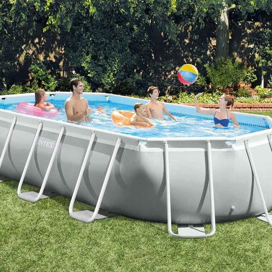Intex 16' 6" x 9' x 48" Prism Frame™ Oval Above Ground Swimming Pool