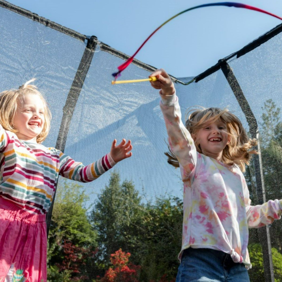 12ft x 8ft JumpPRO™ Xcel Black Rectangular Trampoline with Enclosure