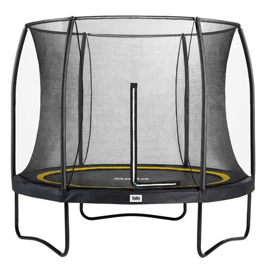 10ft Salta Black Round Comfort Edition Trampoline with Enclosure (5075A)