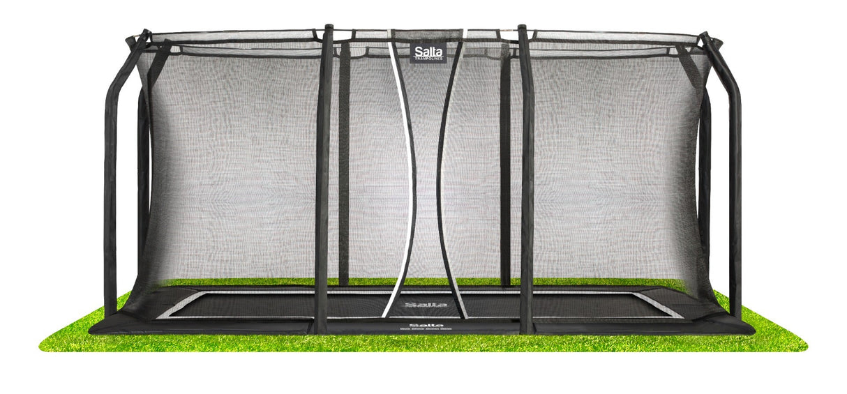 13ft x 8ft Salta Royal Baseground Rectangular Trampoline with Enclosure