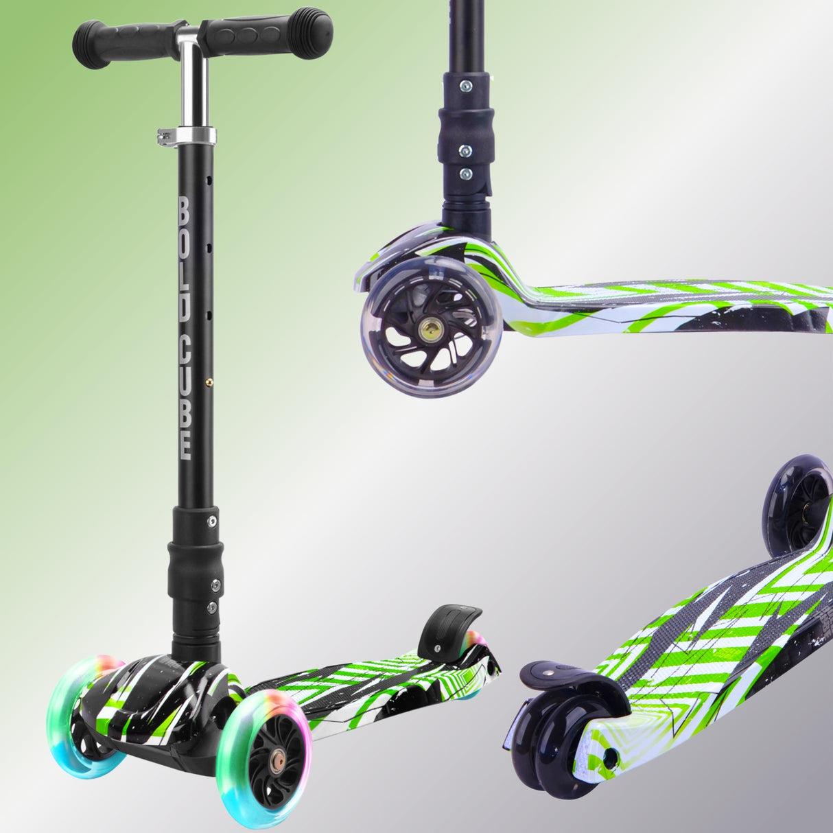 Swift Green - Big 3 Wheel Scooter