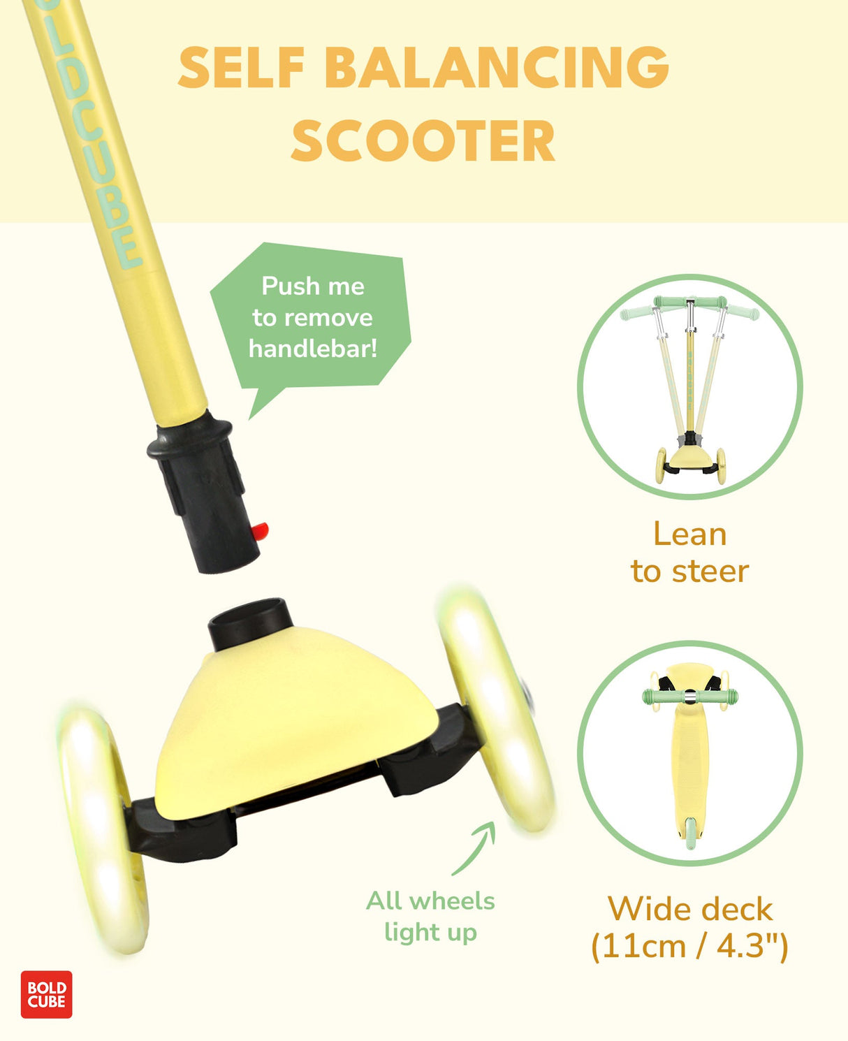 Lemon - Teeny 3 Wheel Scooter
