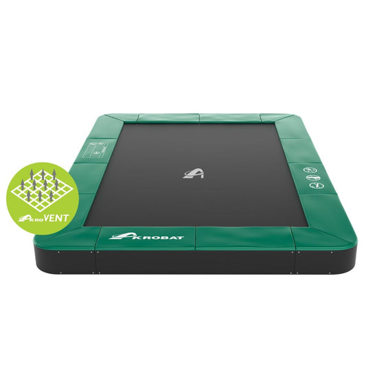 11ft x 8ft Akrobat Primus Flat Rectangular Trampoline