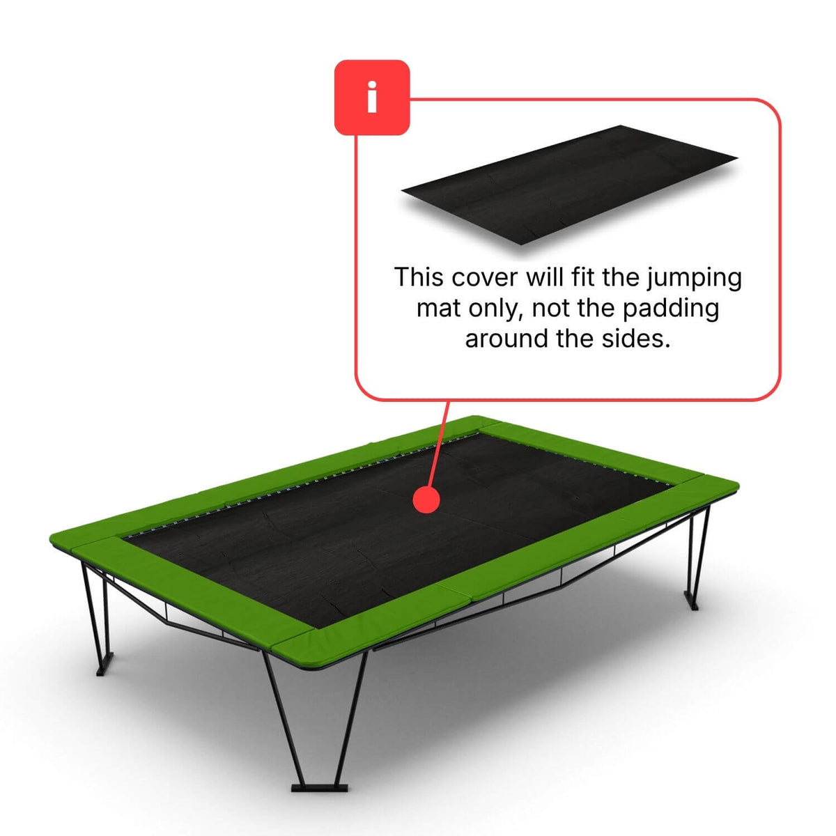 13ft x 8ft Rectangular Trampoline Debris Cover