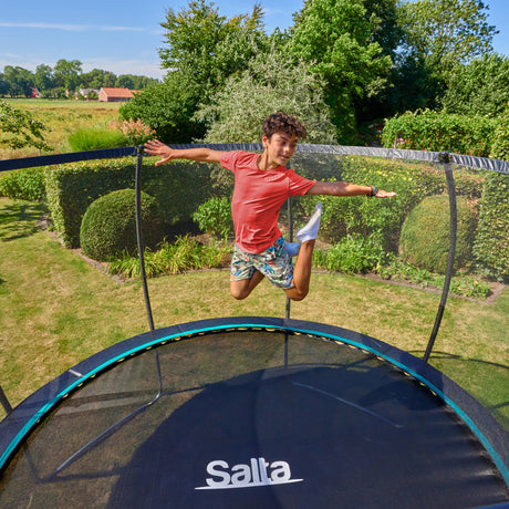 12ft Salta Cosmos Round Trampoline with Enclosure