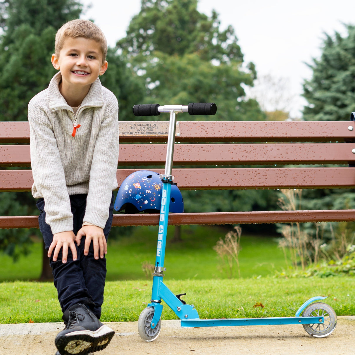 Blue - 2 Wheel Scooter
