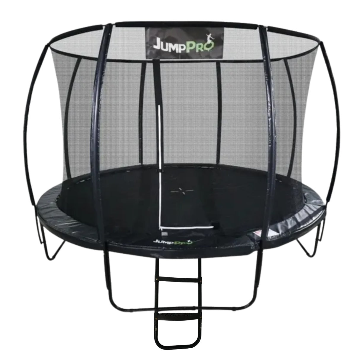 12ft JumpPRO® Xcel Black Round Trampoline with Enclosure