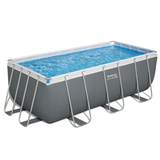Bestway 13ft 6" x 6ft 7" x 48" Rectangular Steel PRO Max Above Ground Swimming Pool, Filter Pump & Accessories