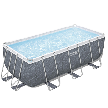 Bestway 13ft 6" x 6ft 7" x 48" Rectangular Steel Pro MAX™ Above Ground Swimming Pool, Filter Pump & Accessories