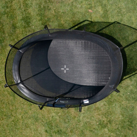 15ft x 10ft JumpPRO™ Xcel Black Oval Trampoline with Enclosure