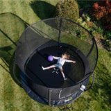 10ft JumpPRO™ Xcel Black Round Trampoline with Enclosure