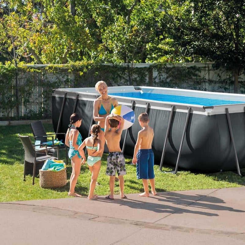 Intex 32ft x 16ft x 52" Ultra XTR Frame™ Rectangular Above Ground Swimming Pool with Sand & Saltwater System and Accessories (26378) - NEW for 2019