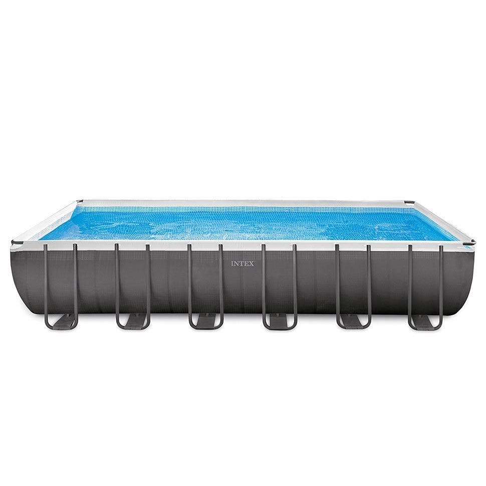 Intex 24ft x 12ft x 52" Ultra XTR Frame Rectangular Above Ground Swimming Pool with Sand Filter Pump and Accessories (26364) - NEW for 2019