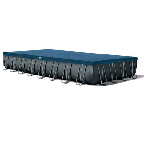 Intex 32ft x 16ft x 52" Ultra XTR Frame Rectangular Above Ground Swimming Pool with Sand Filter Pump and Accessories