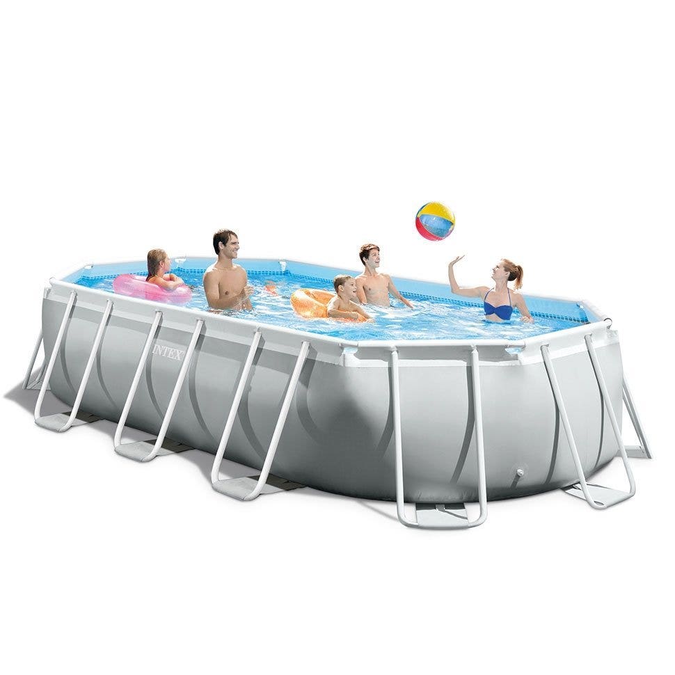 Intex 16' 6" x 9' x 48" Prism Frame™ Oval Above Ground Swimming Pool