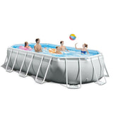 Intex 16' 6" x 9' x 48" Prism Frame™ Oval Above Ground Swimming Pool