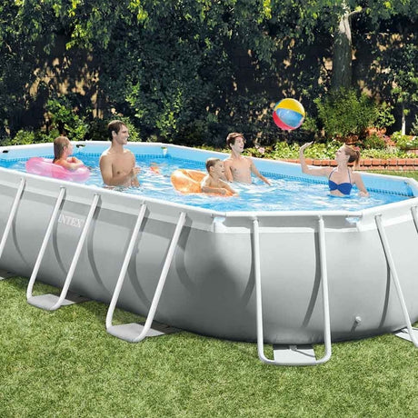 Intex 16' 6" x 9' x 48" Prism Frame™ Oval Above Ground Swimming Pool