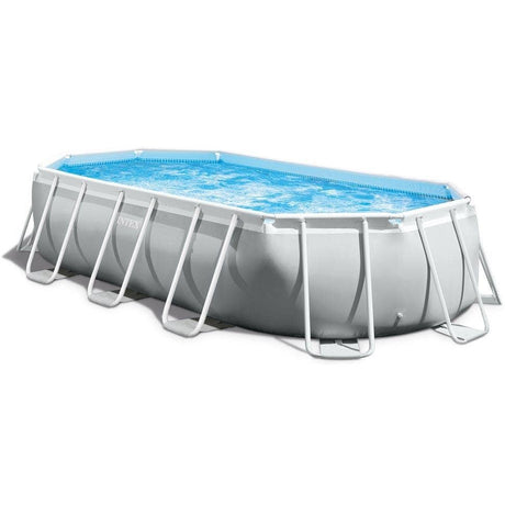 Intex 16' 6" x 9' x 48" Prism Frame™ Oval Above Ground Swimming Pool with Filter Pump and Accessories (26796) - NEW for 2019