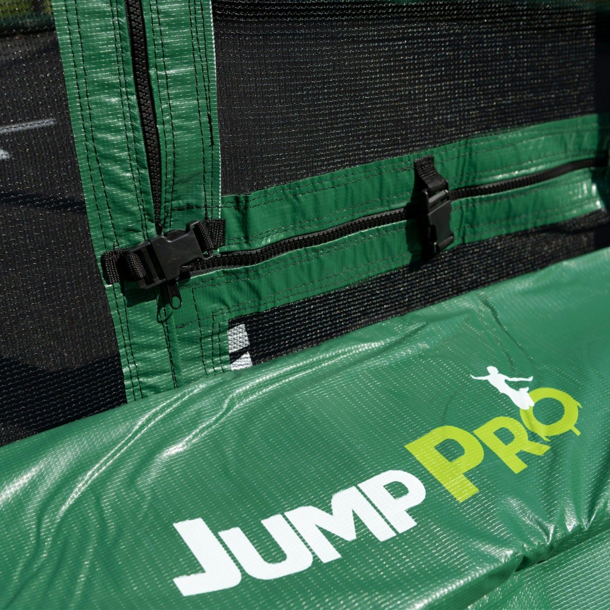 8ft JumpPRO™ Xcite Green Round Trampoline with Enclosure
