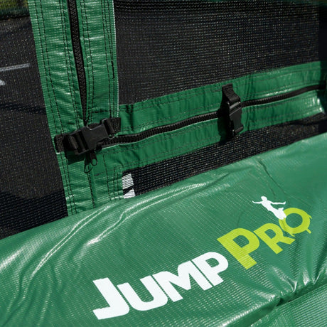 9ft x 6ft JumpPRO™ Xcite Green Rectangular Trampoline with Enclosure