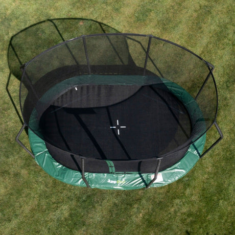12ft x 8ft JumpPRO™ Xcite Green Oval Trampoline with Enclosure
