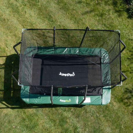 9ft x 6ft JumpPRO™ Xcite Green Rectangular Trampoline with Enclosure
