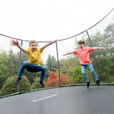 12ft JumpPRO™ Xcite Green Round Trampoline with Enclosure
