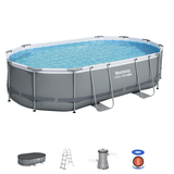 Bestway 16ft x 10ft x 42" Oval Steel Pro MAX Above Ground Swimming Pool, Filter Pump & Accessories