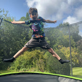 10ft x 7ft JumpPRO® Xplore Green Rectangular Trampoline with Enclosure