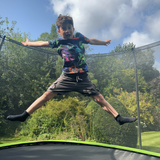 11ft x 8ft JumpPRO™ Xplore Green Rectangular Trampoline with Enclosure