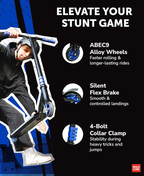 Navy - Deluxe Stunt Scooter
