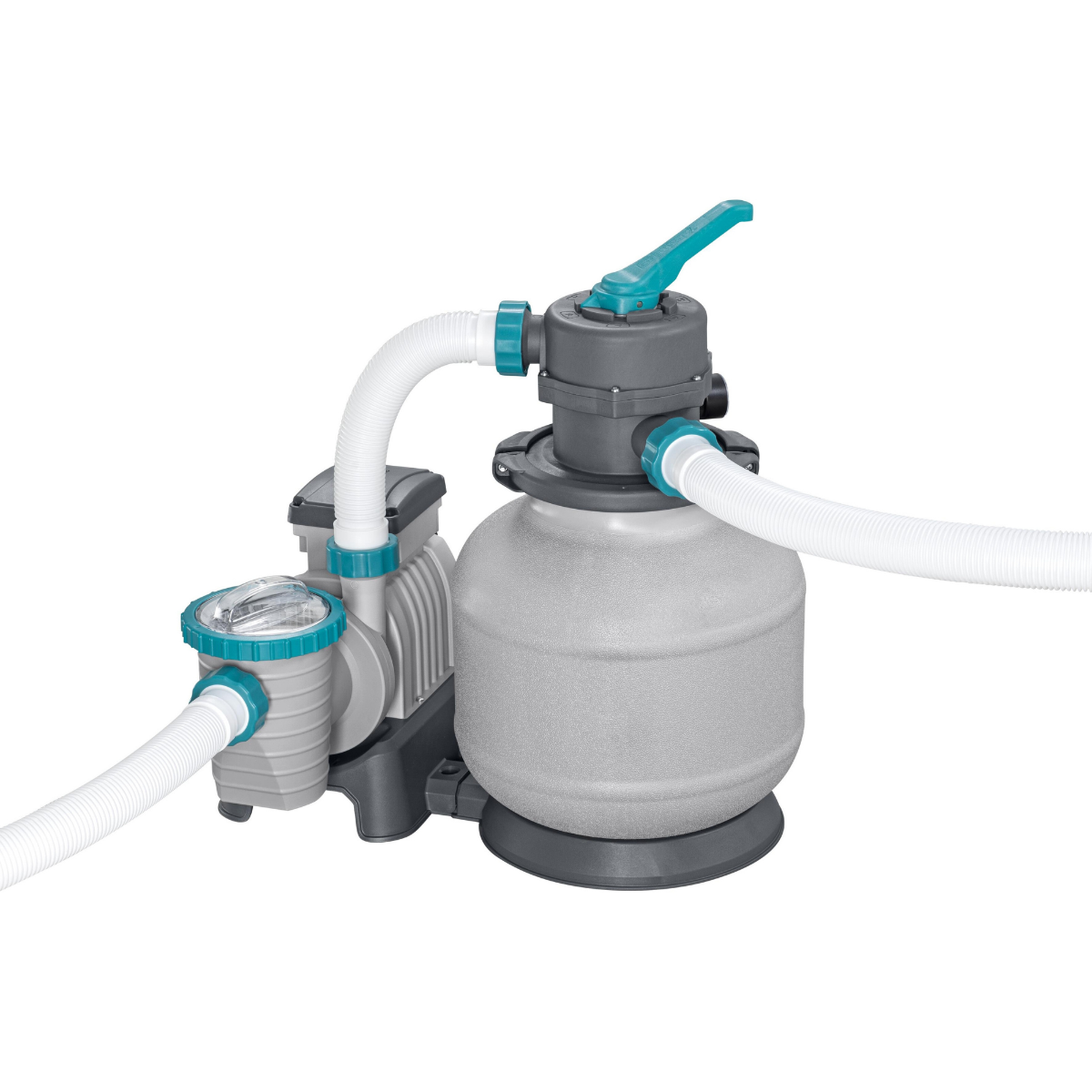 Bestway 24ft x 12ft x 52" Rectangular APX 365 Above Ground Swimming Pool, Polysphere Filter Pump & Accessories