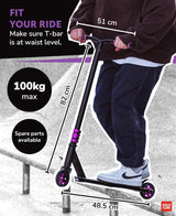 Purple - Deluxe Stunt Scooter
