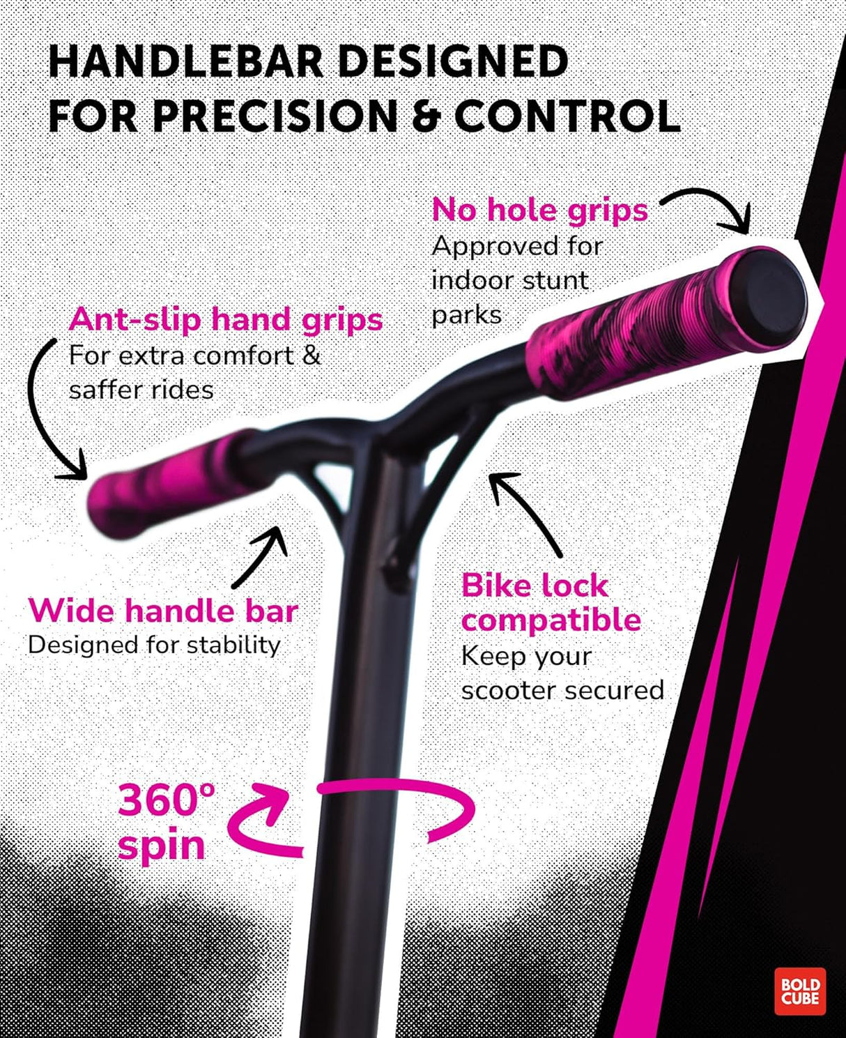 Pink - Deluxe Stunt Scooter