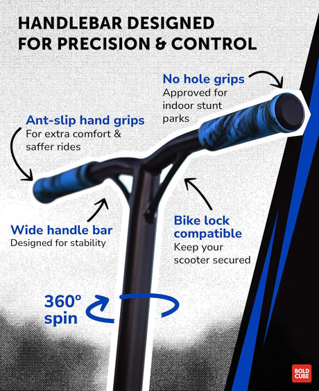 Navy - Deluxe Stunt Scooter