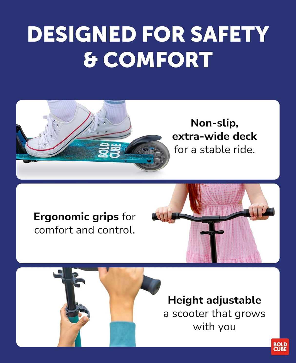 Sapphire - Deluxe 2 Wheel Scooter