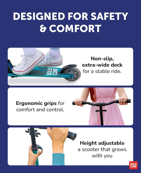Sapphire - Deluxe 2 Wheel Scooter