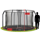 12ft Salta Royal Baseground Black Round Trampoline