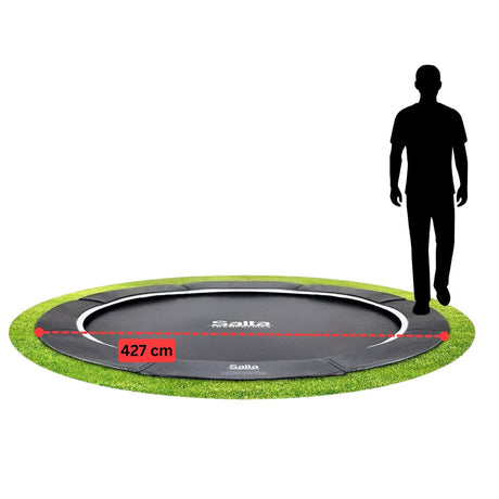 14ft Salta Royal Baseground Black Round Trampoline