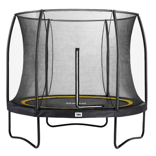 10ft Salta Black Round Comfort Edition Trampoline with Enclosure (5075A)