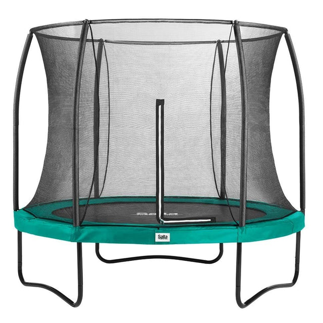 10ft Salta Green Round Comfort Edition Trampoline with Enclosure (5075G)