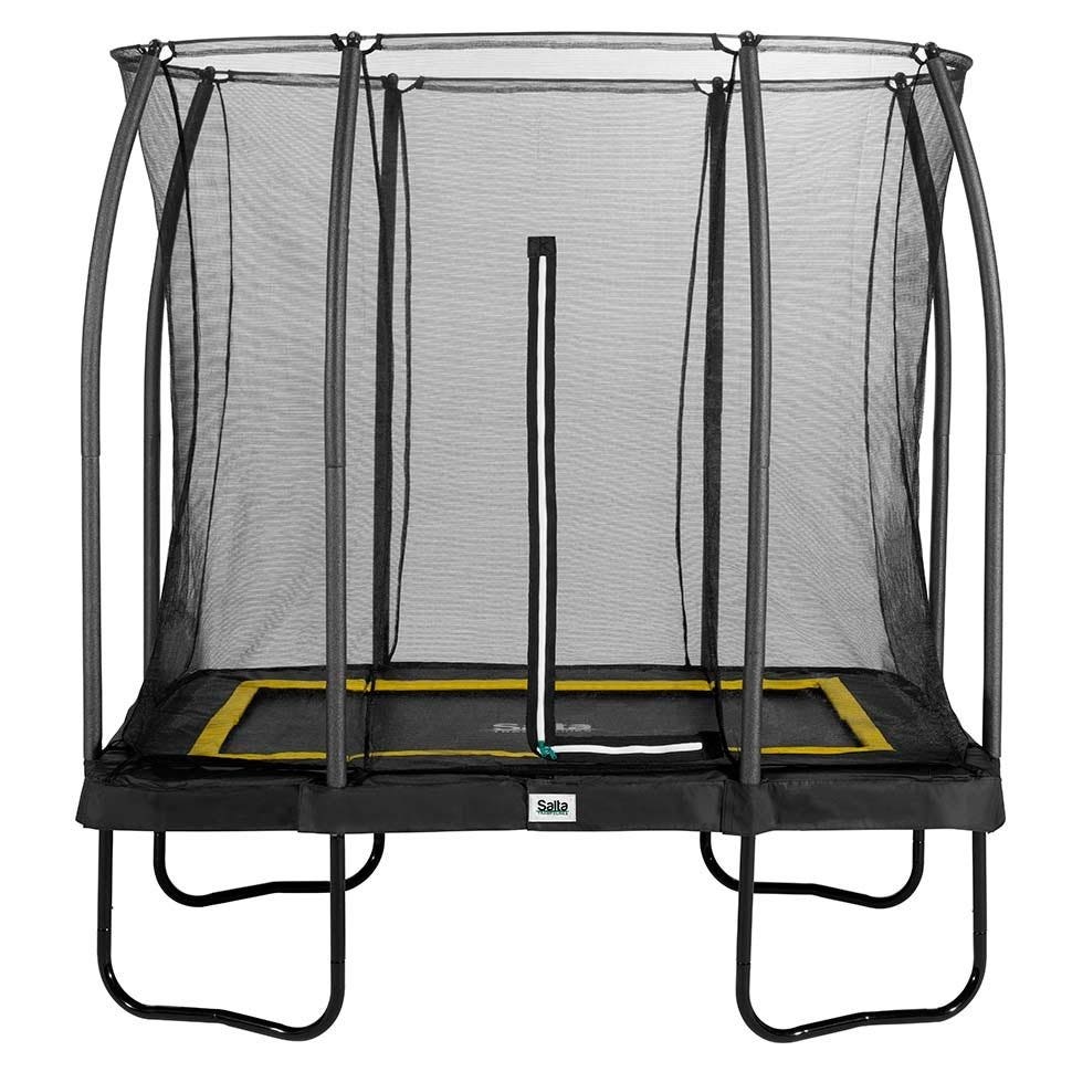 7ft x 5ft Black Rectangular Comfort Edition Trampoline with Enclosure (5091A)
