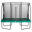 10ft x 7ft Green Rectangular Comfort Edition Trampoline with Enclosure (5092G)