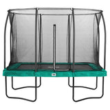 10ft x 7ft Green Rectangular Comfort Edition Trampoline with Enclosure (5092G)