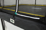 12ft x 8ft Salta Black Rectangular Comfort Edition Trampoline with Enclosure