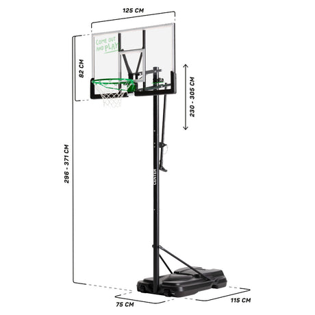 Salta Centre Freestanding Basketball Hoop