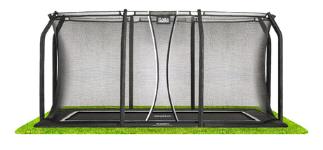10ft x 7ft Salta Royal Baseground Rectangular Trampoline with Enclosure