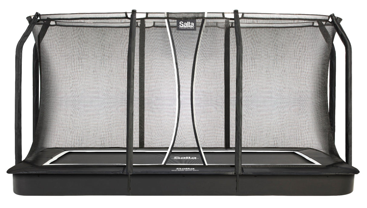 
13ft x 8ft Salta Royal Baseground Rectangular Trampoline with Enclosure
