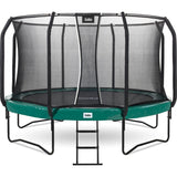 14ft Salta Green Round First Class Edition Trampoline with Enclosure
